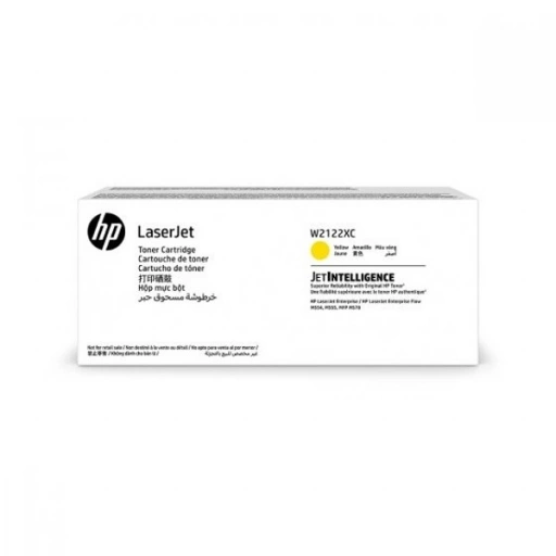 HP oryginalny toner W2122XC, HP 212XC, yellow, 10000s, produkt kontraktowy, high capacity