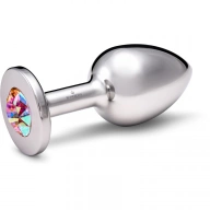 Stalowy korek analny Rosebuds Inox Cristal XXL