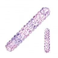 Dildo szklane - Glas Purple Rose Nubby Glass Dildo