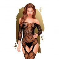 Bodystocking jak z pończochami – Penthouse Top-Notch Black XL