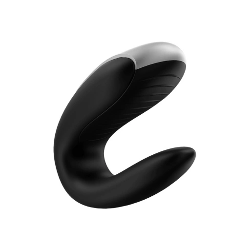 Satisfyer Double Fun (Black) - Wibrator dla par, Czarny ⚫ DARMOWA DOSTAWA od 299zł ⚫ DYSKRETNA PRZESYŁKA 24H Z POLSKI ⚫