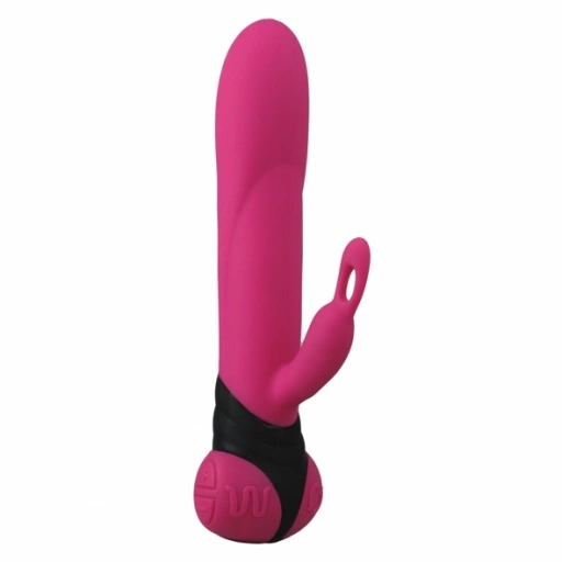 Wibrator ze stymulatorem łechtaki - Adrien Lastic - Bonnie & Clyde Vibrator Pink