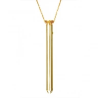 Masażer łechtaczki naszyjnik - Crave Vesper Vibrator Necklace złoto 24K