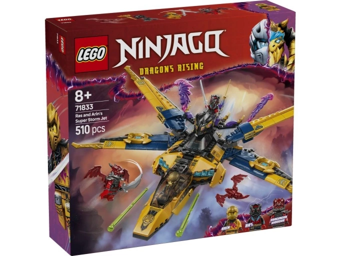 LEGO 71833 Ninjago Ras i burzowy superodrzutowiec Arina