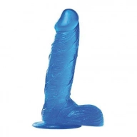 Dildo Żelowe Prawdziwa Rozkosz 19cm Niebieski | 100% ORYGINAŁ| DYSKRETNA PRZESYŁKA