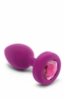 Zdalnie sterowany korek analny b-Vibe Vibrating Jewels Plug (4 rozmiary)