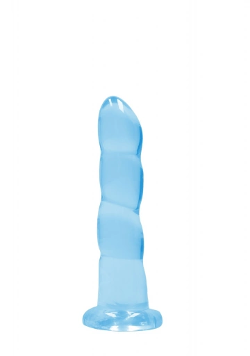 Dildo z Przyssawką Crystal Clear Realrock 17 cm Niebiski | 100% ORYGINAŁ| DYSKRETNA PRZESYŁKA