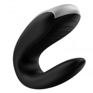 Wibrator dla par - Satisfyer Double Fun   Czarny