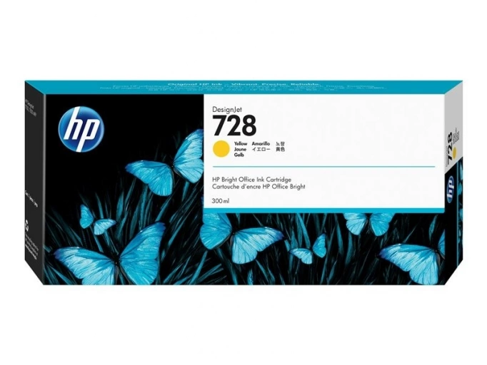 HP Atrament 728 300-ml Yellow DesignJet Ink