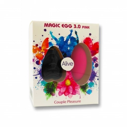 Alive Egg 3.0 Pink Remote Control - Wibrujące jajeczko z pilotem, Różowy ⚫ DARMOWA DOSTAWA od 299zł ⚫ DYSKRETNA PRZESYŁKA 24H Z POLSKI ⚫