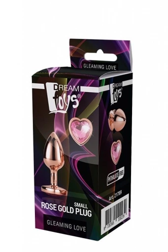 GLEAMING LOVE ROSE GOLD PLUG SMALL