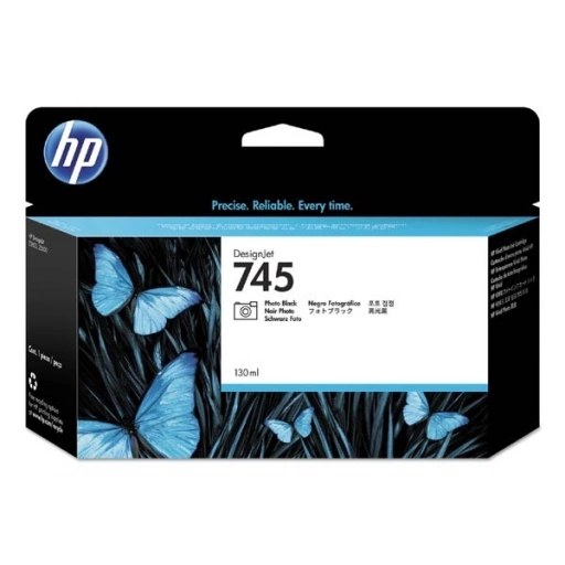 HP oryginalny ink F9J98A, HP 745, photo black, 130ml, HP DesignJet HD Pro MFP, DesignJet Z2600, Z5600