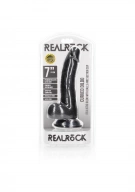 Curved Realistic Dildo  Balls  Suction Cup - 7""""/ 18 cm