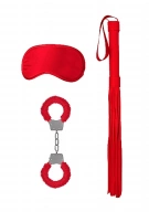 Ouch! Introductory Bondage Kit #1 Red - Zestaw BDSM Czerwony ⚫ DARMOWA DOSTAWA od 299zł ⚫ DYSKRETNA PRZESYŁKA 24H Z POLSKI ⚫