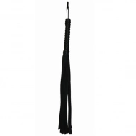 S&M Black Faux Leather Flogger – Pejcz długi