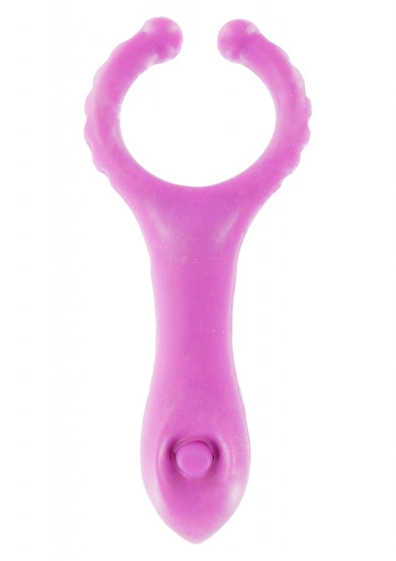 ToyJoy Vibrating Clit-Stim C-Ring Purple - Wibrator dla par ⚫ DARMOWA DOSTAWA od 299zł ⚫ DYSKRETNA PRZESYŁKA 24H Z POLSKI ⚫