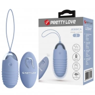 PRETTY LOVE - JESSICA Dream chaser 3, Blue, Wireless remote control 12 vibration functions