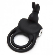 Pierścień Happy Rabbit Stimulating Rabbit Love Ring Czarny | 100% ORYGINAŁ| DYSKRETNA PRZESYŁKA