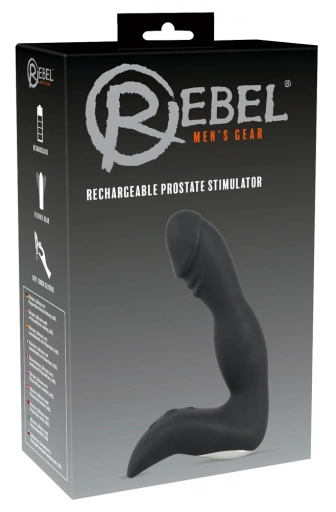 Rebel Rechargeable Prostate Stimulat - Wibrujący masażer prostaty ⚫ DARMOWA DOSTAWA od 299zł ⚫ DYSKRETNA PRZESYŁKA 24H Z POLSKI ⚫