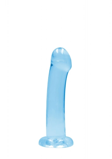 Dildo z Przyssawką Crystal Clear Realrock 17 cm Niebiski | 100% ORYGINAŁ| DYSKRETNA PRZESYŁKA