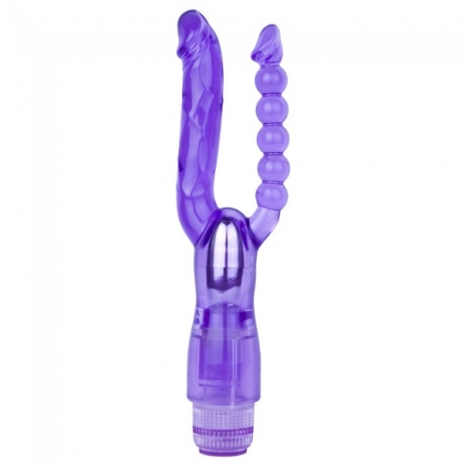 Kinx Extreme Dual Vibrator - Wibrator klasyczny z koralikami analnymi ⚫ DARMOWA DOSTAWA od 299zł ⚫ DYSKRETNA PRZESYŁKA 24H Z POLSKI ⚫