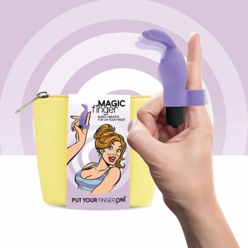 Wibrator na palec - FeelzToys Magic Finger Vibrator Fioletowy