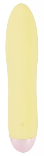 Cuties Mini Vibrator Yellow - Miniwibrator, Żółty ⚫ DARMOWA DOSTAWA od 299zł ⚫ DYSKRETNA PRZESYŁKA 24H Z POLSKI ⚫