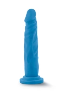 Blush Neo 7.5Inch Dual Density Cock Neon Blue - dildo klasyczne ⚫ DARMOWA DOSTAWA od 299zł ⚫ DYSKRETNA PRZESYŁKA 24H Z POLSKI ⚫