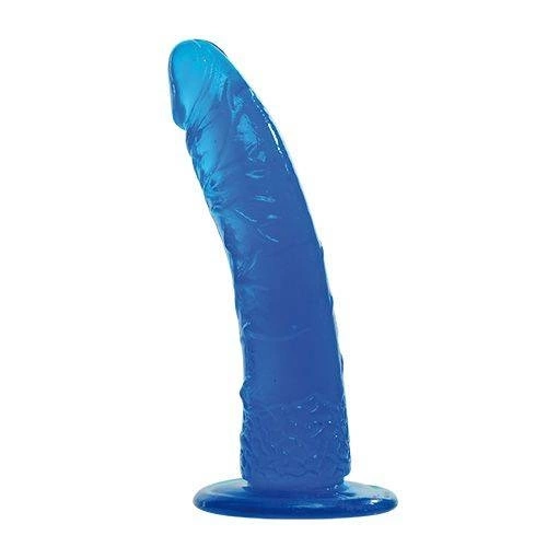 Dildo Żelowe Bez Jąder Prawdziwa Rozkosz 18cm Niebieski | 100% ORYGINAŁ| DYSKRETNA PRZESYŁKA