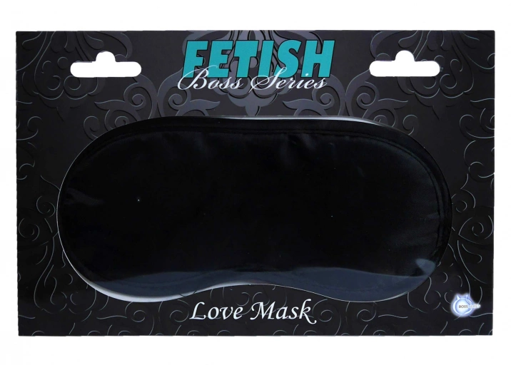 Boss Series Love Mask Black - Opaska na oczy, czarna ⚫ DARMOWA DOSTAWA od 299zł ⚫ DYSKRETNA PRZESYŁKA 24H Z POLSKI ⚫