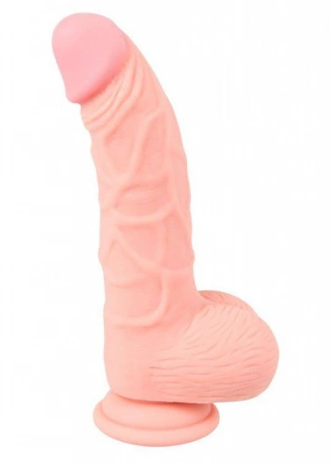 Zakrzywione Dildo Silikonowe Duże 20cm Cielisty | 100% ORYGINAŁ| DYSKRETNA PRZESYŁKA