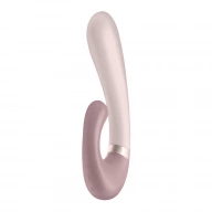 Satisfyer heat wave connect app (mauve) - Wibrator króliczek z opcją podgrzewania, Fioletowy