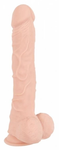 Dildo na Przyssawce Duże Giętkie 30 cm Cielisty | 100% ORYGINAŁ| DYSKRETNA PRZESYŁKA