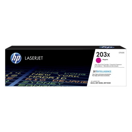 Oryginalny toner HP 203X XL purpurowy (CF543X)