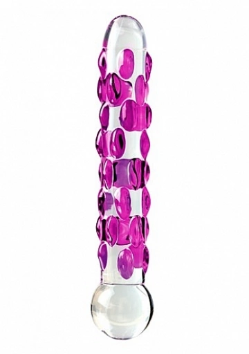 Pipedream Icicles - Plug Dildo szklany No.7 chrapowate 17,5 cm