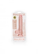 Straight Realistic Dildo  Balls  Suction Cup - 7""""/ 18 cm