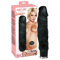 Nature Skin Big Vibe Black - Dildo wibrujące ⚫ DARMOWA DOSTAWA od 299zł ⚫ DYSKRETNA PRZESYŁKA 24H Z POLSKI ⚫