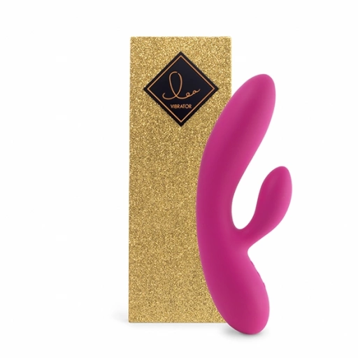 Wibrator króliczek - FeelzToys Lea Vibrator Medium  Glitter Czerwony