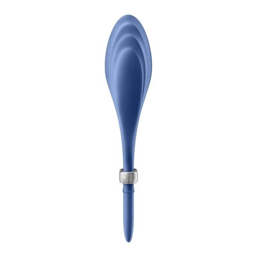 Satisfyer duelist ring vibrator (blue) - Wibrujący pierścień erekcyjny z regulacją, Niebieski