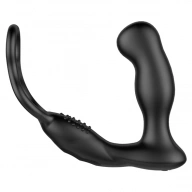 Zdalnie sterowany masażer prostaty z pierścieniami na penisa i jądra - Nexus Revo Embrace Waterproof Remote Control Rotating Prostate Massager   