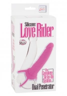 Love Rider Dual Penetrator Pink - Dildo strap on dla mężczyzny ⚫ DARMOWA DOSTAWA od 299zł ⚫ DYSKRETNA PRZESYŁKA 24H Z POLSKI ⚫