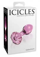 Icicles no 48 pink - Szklany korek analny ⚫ DARMOWA DOSTAWA od 299zł ⚫ DYSKRETNA PRZESYŁKA 24H Z POLSKI ⚫