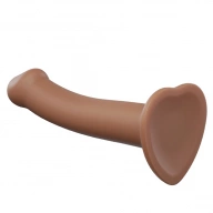 Dildo wyginane do peggingu strap-on - Semi-Realistic Dual Density Bendable Dildo M Karmel