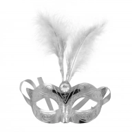 Kinky Pleasure Maska Venetian Mask Silver - Maska na oczy, Srebrny ⚫ DARMOWA DOSTAWA od 299zł ⚫ DYSKRETNA PRZESYŁKA 24H Z POLSKI ⚫