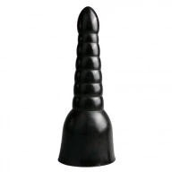 Klasyczne Stopniowane Dildo All Black 33,5 cm Czarny | 100% ORYGINAŁ| DYSKRETNA PRZESYŁKA