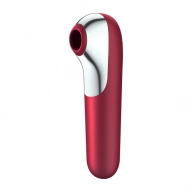 Bezdotykowy stymulator łechtaczki - Satisfyer Dual Love Air Pulse Vibrator Czerwony