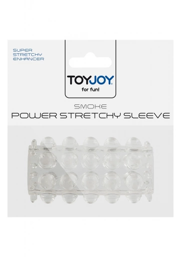 ToyJoy Power Stretchy Sleeve Clear - Nakładka na penisa, przezroczysta ⚫ DARMOWA DOSTAWA od 299zł ⚫ DYSKRETNA PRZESYŁKA 24H Z POLSKI ⚫