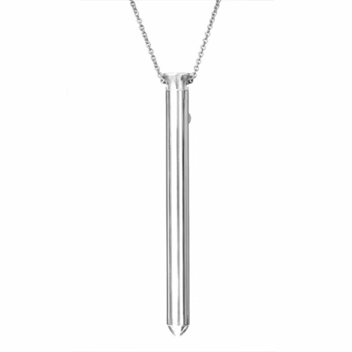 Masażer łechtaczki naszyjnik - Crave Vesper Vibrator Necklace srebrny