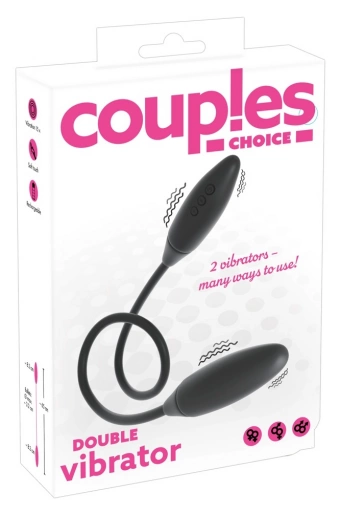 Couples Double Vibrator - Wibrator dla par ⚫ DARMOWA DOSTAWA od 299zł ⚫ DYSKRETNA PRZESYŁKA 24H Z POLSKI ⚫