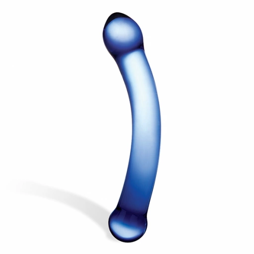 Szklane dildo do punktu G - Glas Curved G-Spot Glass Dildo  